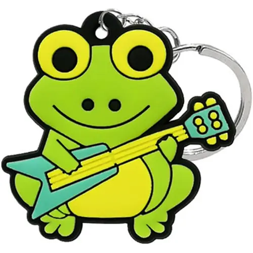 Frog Keychains Animal Key Chain Cute PVC Kawaii Key Accessories